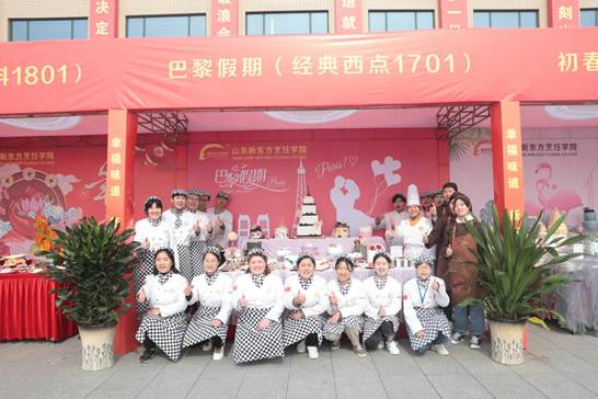 山东新东方毕业学子们精心制作的系列展台